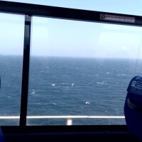 出勤前の海が綺麗で????到着