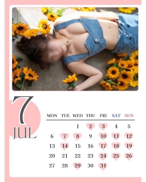 🍑7月ご案内状況🗓️と姫予約について🌻
