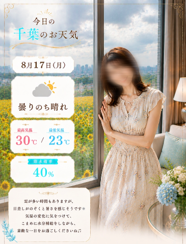 🍑限定⏳桃瀬のお天気予報🌻