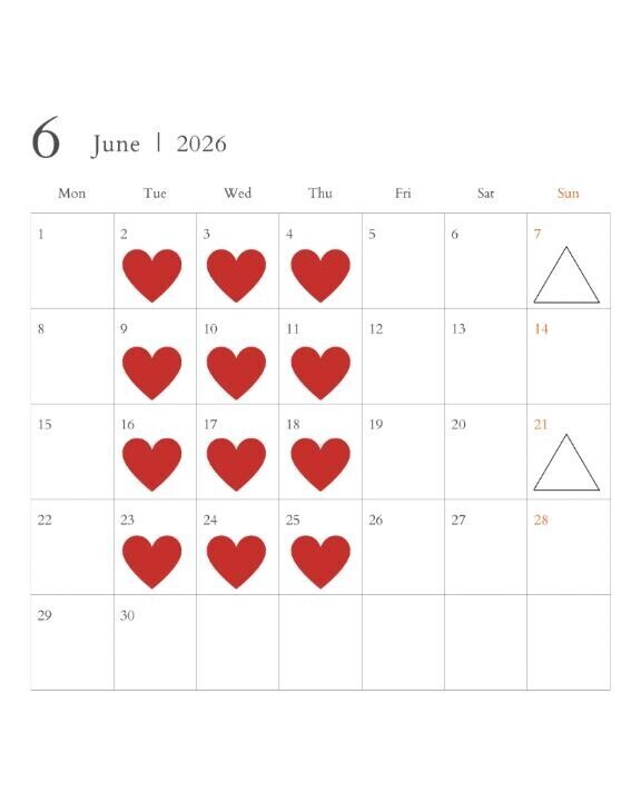 6月シフト💞