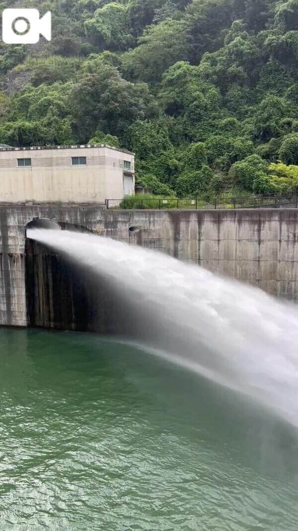 運良く放水に🌈を見れました🌈音に⚠️