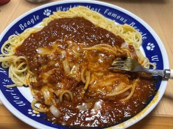 モッツァレラ入りミートパスタ🍝
