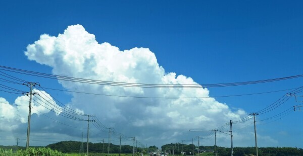 夏〜って感じがする雲☁