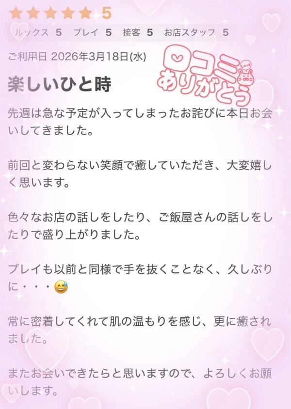 口コミありがと！