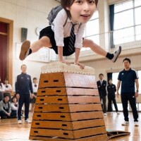 跳び箱をね