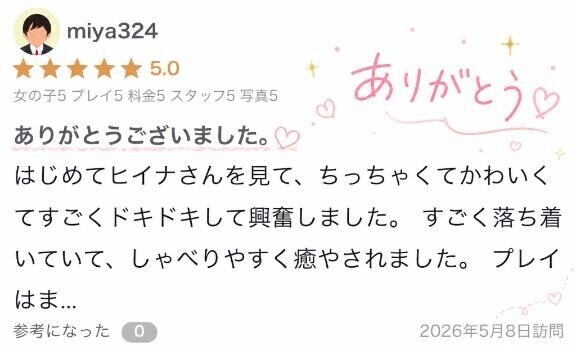 【お礼写メ日記】
