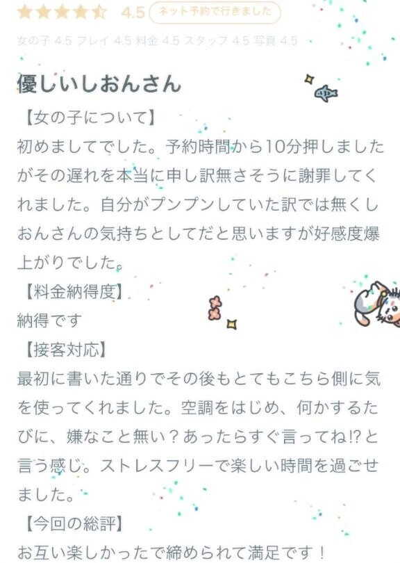 【お礼写メ日記】