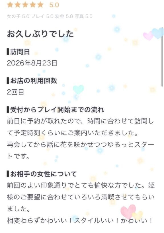 【お礼写メ日記】