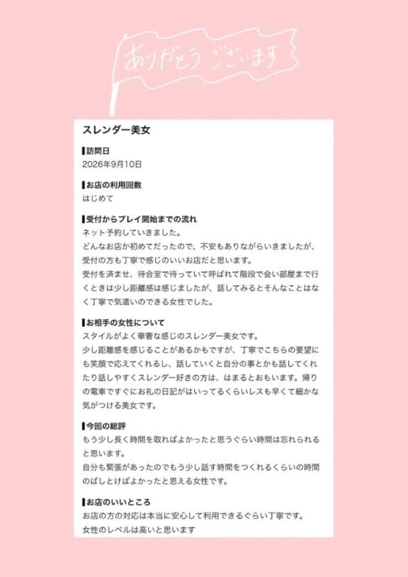 【お礼写メ日記】