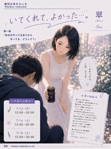 今週の出勤状況　翠さん