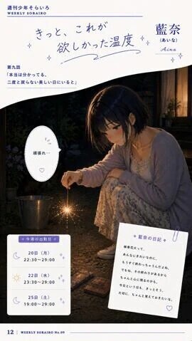 今週の出勤状況　藍奈さん