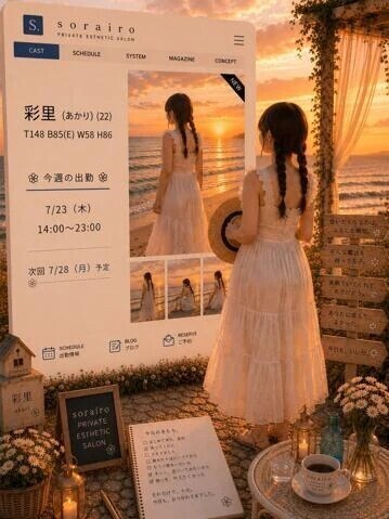 今週の出勤状況　彩里さん