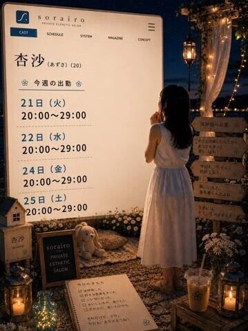 今週の出勤状況　杏沙さん