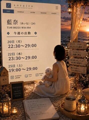 今週の出勤状況　藍奈さん