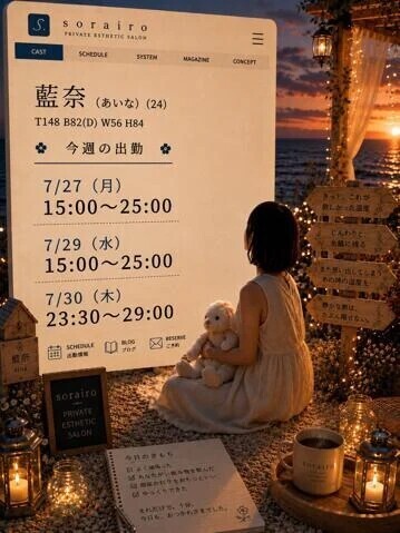 今週の出勤状況　藍奈さん