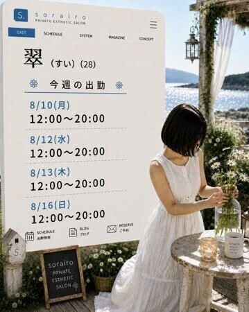 今週の出勤状況　翠さん