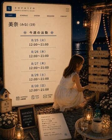 今週の出勤状況　美奈さん
