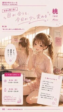 今週の出勤状況　桃さん