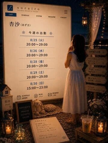 今週の出勤状況　杏沙さん