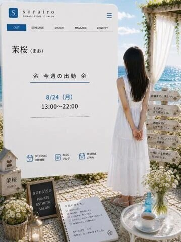今週の出勤状況　茉桜さん