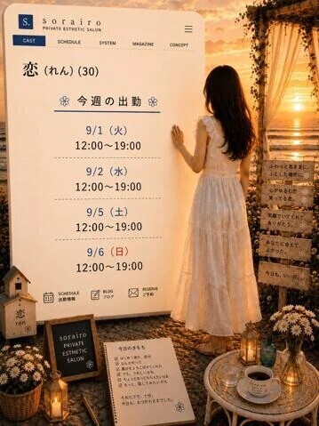 今週の出勤状況　恋さん