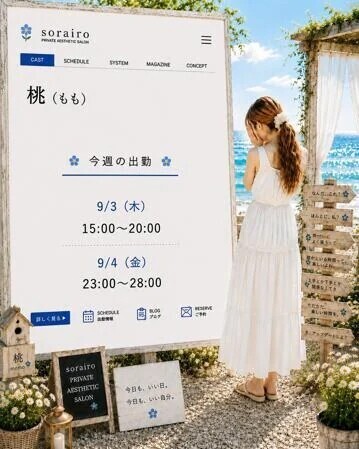 今週の出勤状況　桃さん