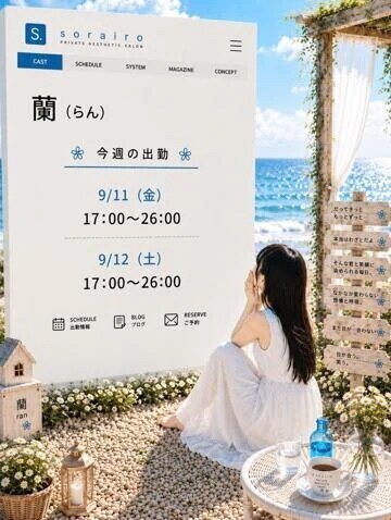 今週の出勤状況　蘭さん