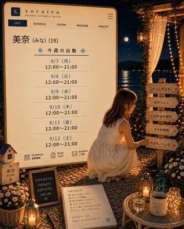 今週の出勤状況　美奈さん