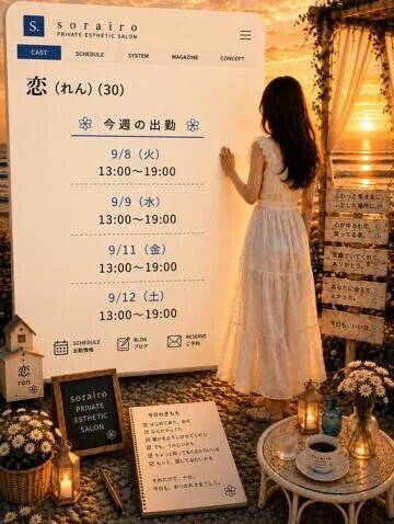 今週の出勤状況　恋さん