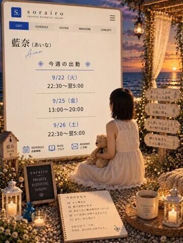今週の出勤状況　藍奈さん