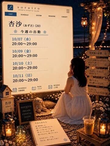 今週の出勤状況　杏沙さん