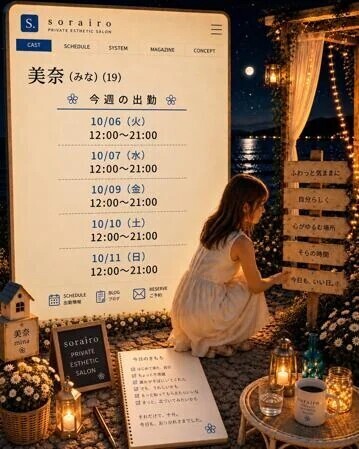 今週の出勤状況　美奈さん
