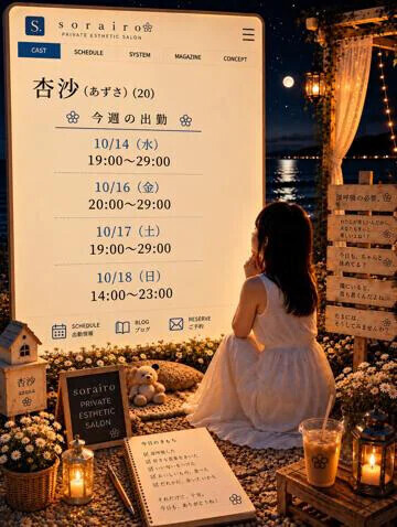 今週の出勤状況　杏沙さん