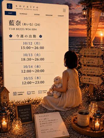 今週の出勤状況　藍奈さん