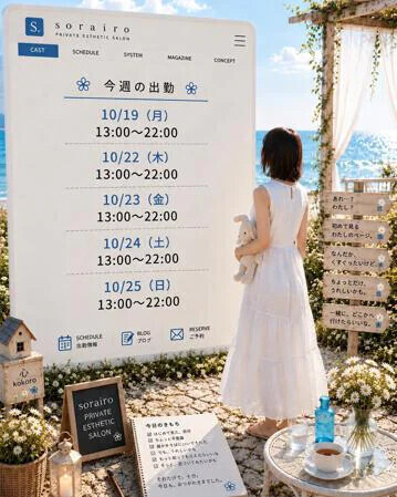 今週の出勤状況　心さん