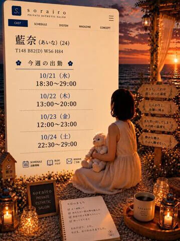 今週の出勤状況　藍奈さん