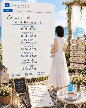 今週の出勤状況　心さん