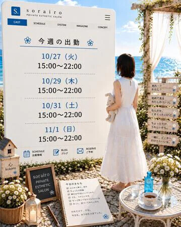 今週の出勤状況　心さん