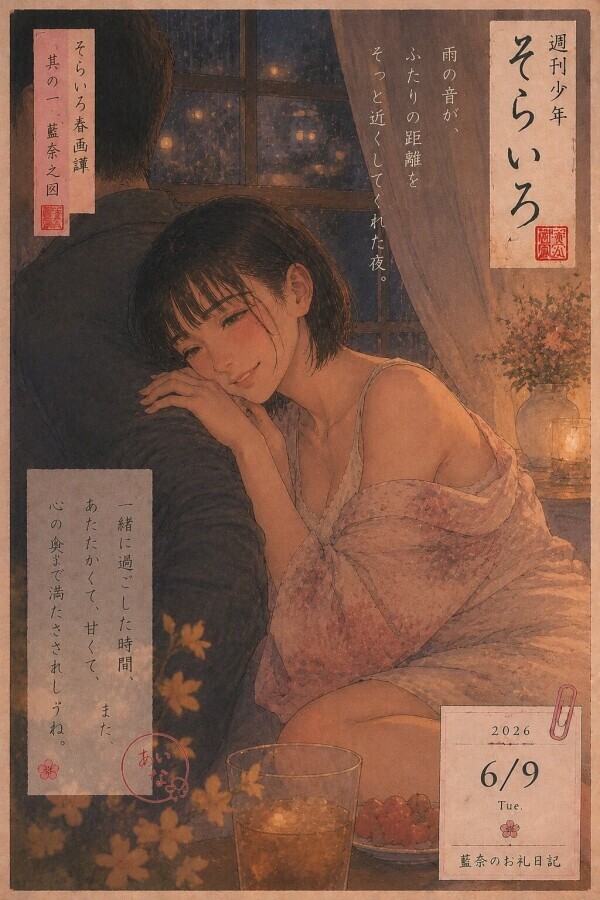 そらいろ春画譚 其の一 ―― 静かな夜が二人を近づけてくれた