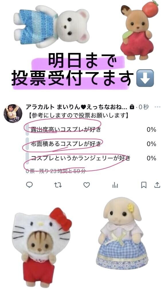 【投票お願いします】明日まで???