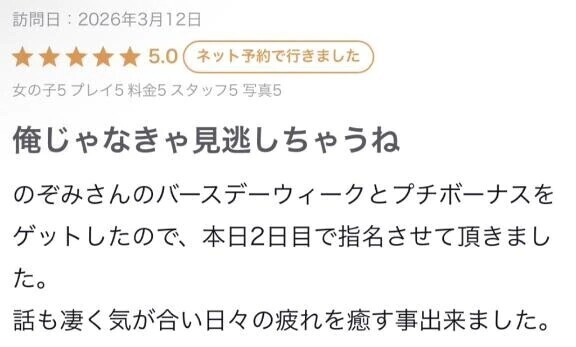 【お礼写メ日記】