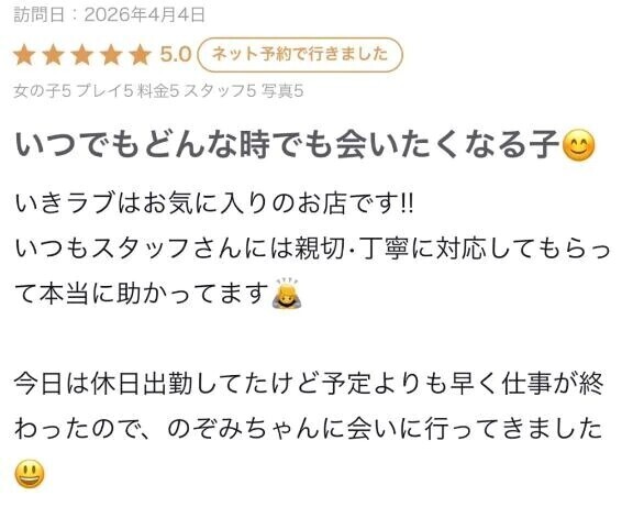 【お礼写メ日記】