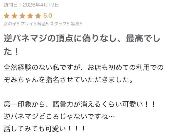 【お礼写メ日記】