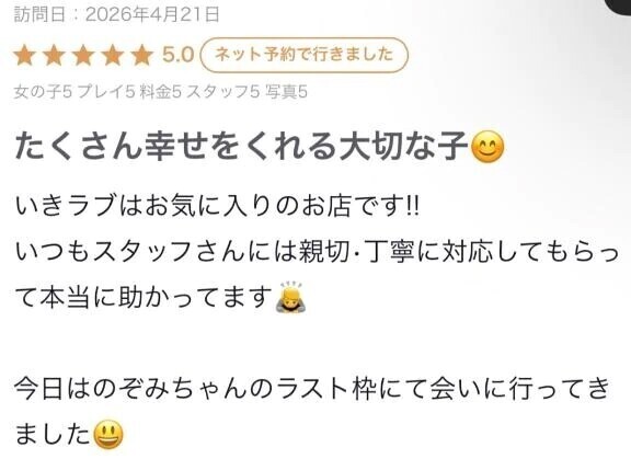 【お礼写メ日記】