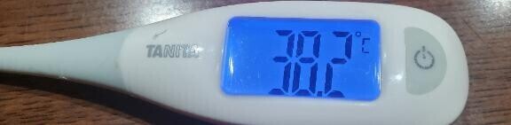 ちょっとお熱でちゃった頑張って治す