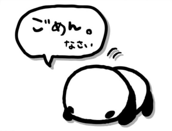 ごめんなさい（ ; ; ）