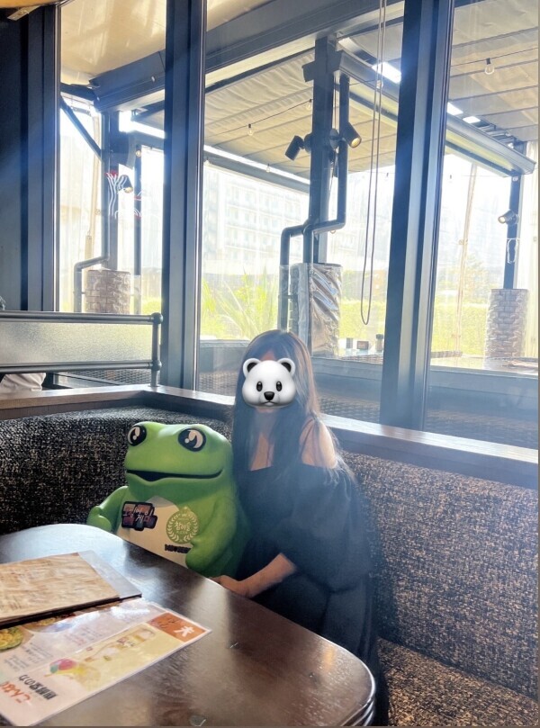 🐸さんとツーショット📸💖