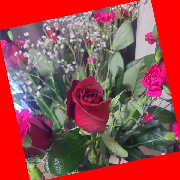体調が悪いため おやすみ。素敵な花束