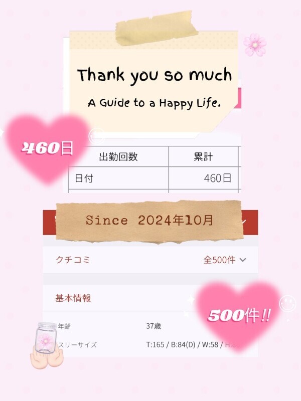口コミ500件記念♡
