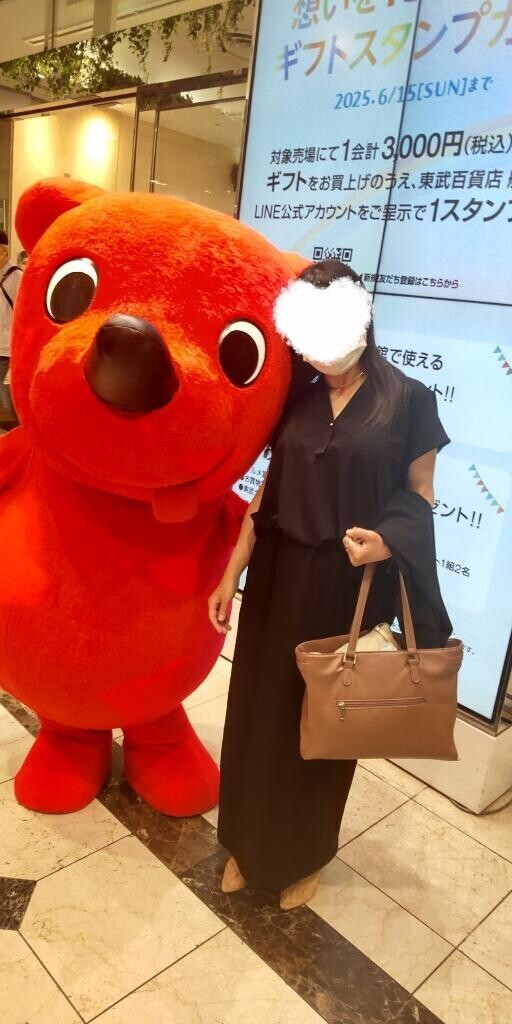 お礼日記と着ぐるみの中の男。